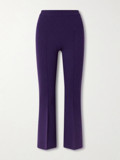 Kick Cropped Wool-blend Flared Pants