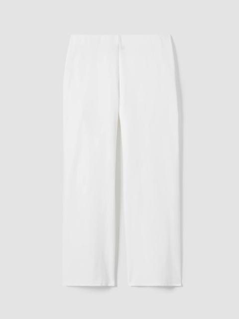 Washable Stretch Crepe Wide-Leg Pant