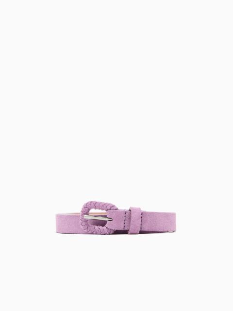 SUEDE BELT WITH BUCKLE