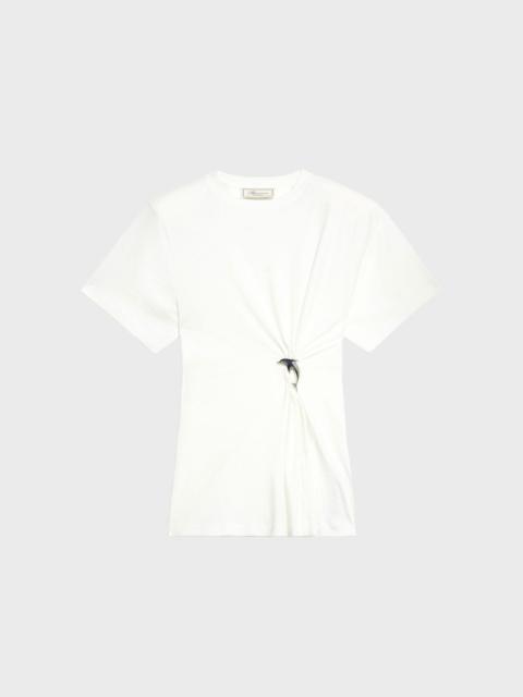 JERSEY T-SHIRT WITH GATHERING