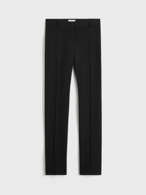 Low-waist slim evening trousers black