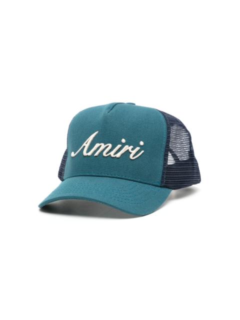 logo-embroidered cotton cap