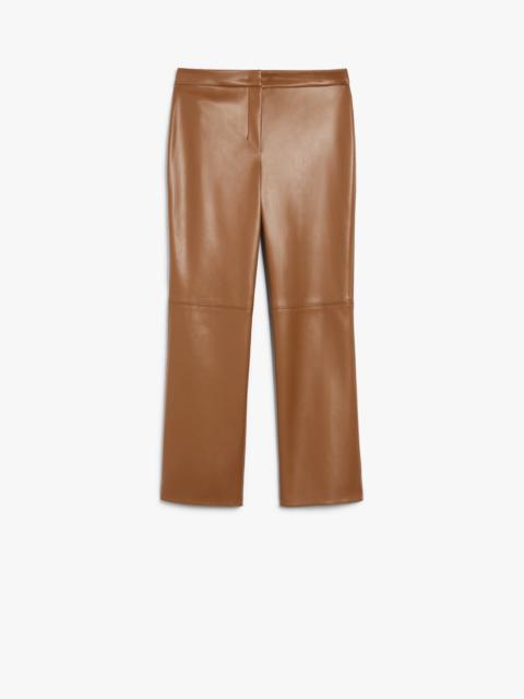SUBLIME Coated fabric slim trousers