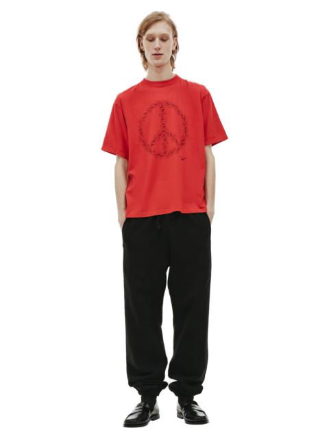 PEACE SIGN T-SHIRT IN RED