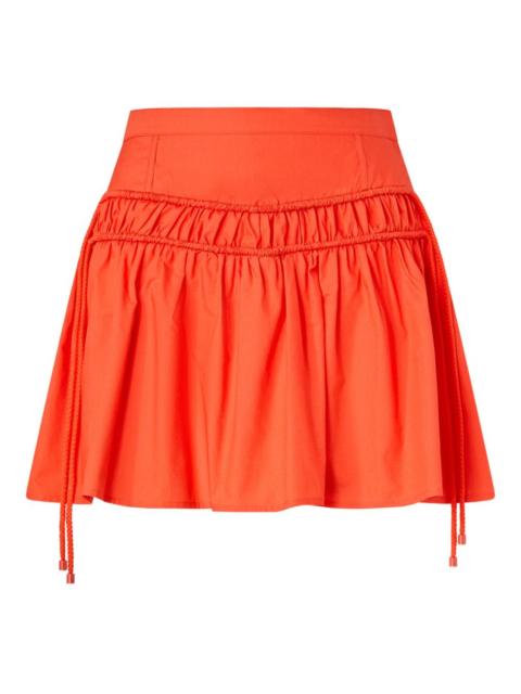 drawstring gathered skirt