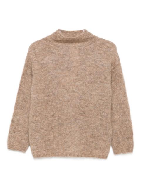 funnel neck sweater
