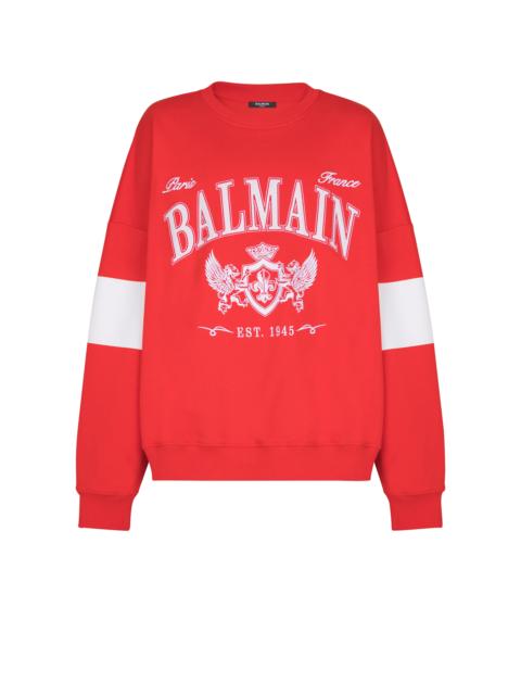 Boxy Balmain College sweatshirt