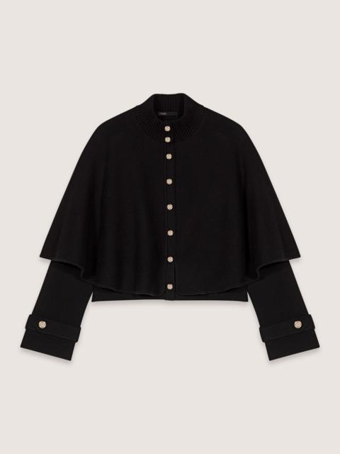 Cape-effect cardigan