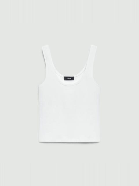 Scoop Neck Tank Top in Stretch Nylon