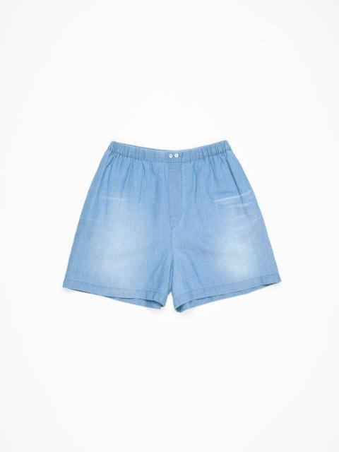 Shorts logo stamp - Mid blue