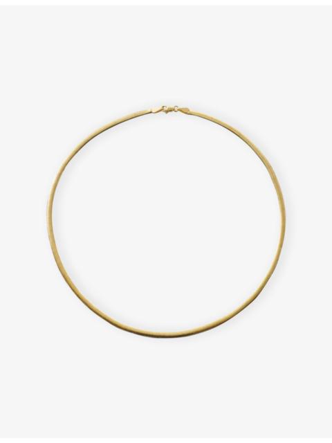 Reversible Snake-Chain 14ct Gold Necklace