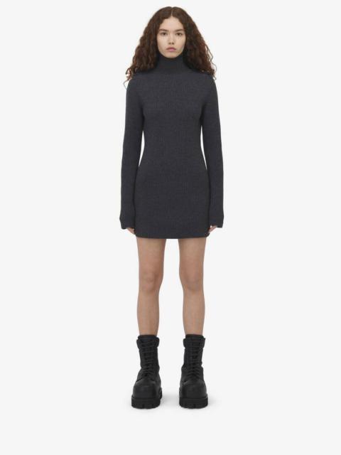 Ribbed Knit Mini Dress