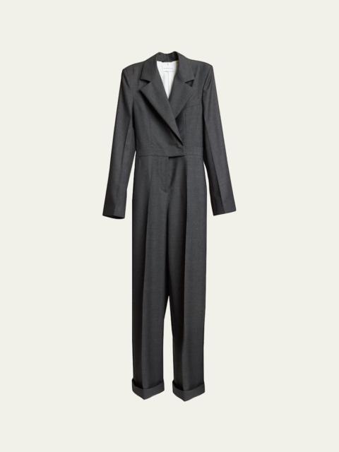 Tuxedo Wool Jumpsuit