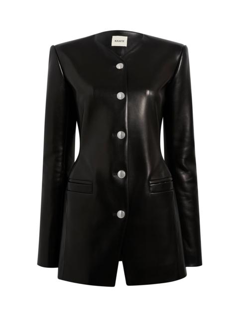 Naran Tailored Plongé Leather Jacket black