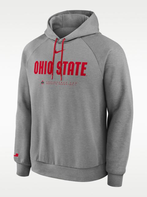 Ohio State Courtside Basketball Practice Men's Nike Dri-FIT Pullover Hoodie