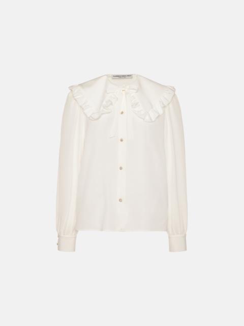 SILK BLOUSE WITH COLLAR