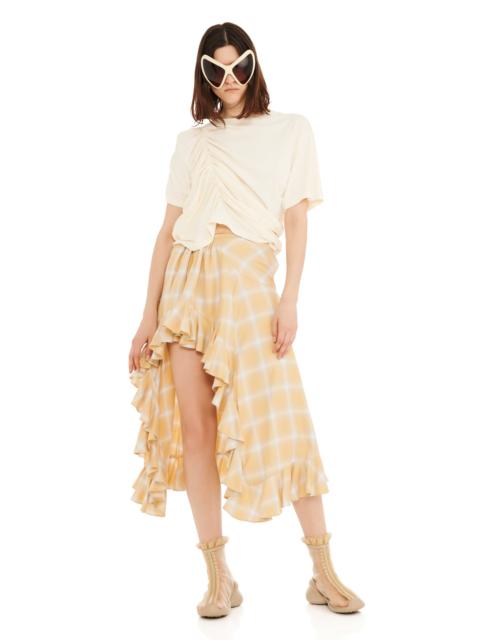 SUNNY PLAID FLORIST SKIRT