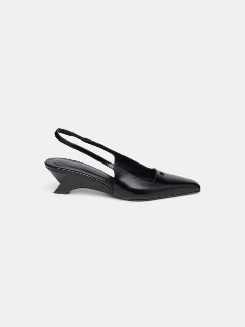SUBTLE SHINE wedge slingback