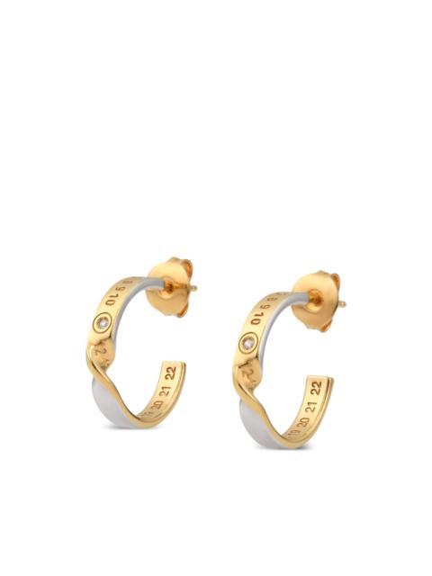 Numeric diamond earrings
