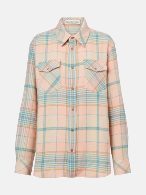 Lover plaid cashmere shirt
