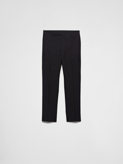 Technical cotton trousers