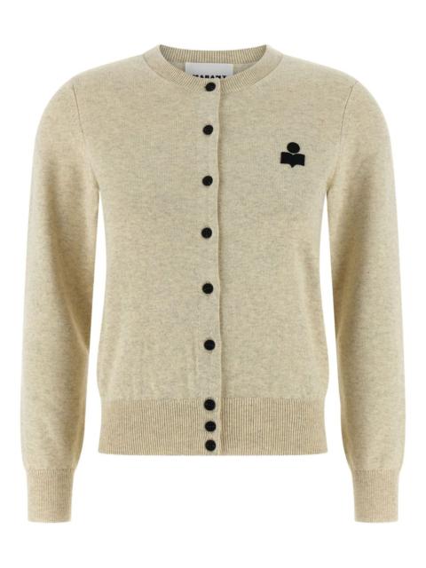 Mona logo-patch cardigan