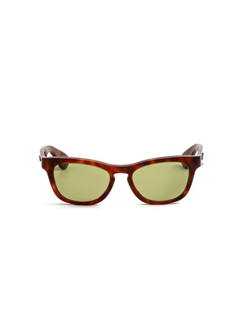 geometric frame sunglasses