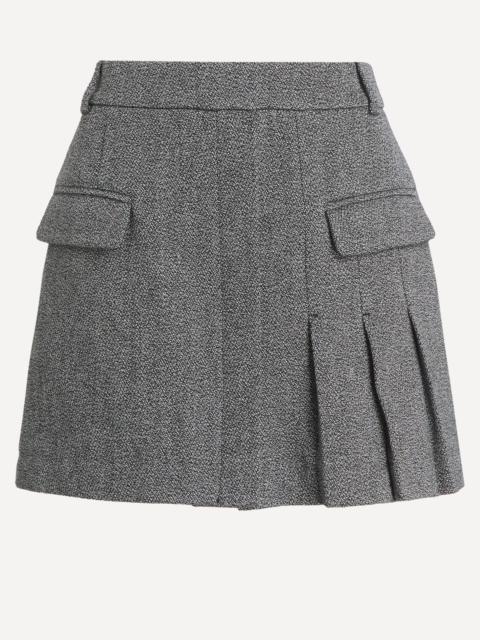 Mouline Suiting Mini Skirt