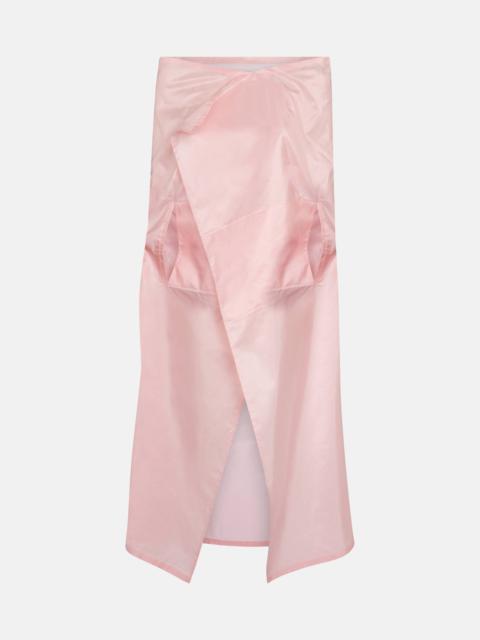 Silk taffeta cape