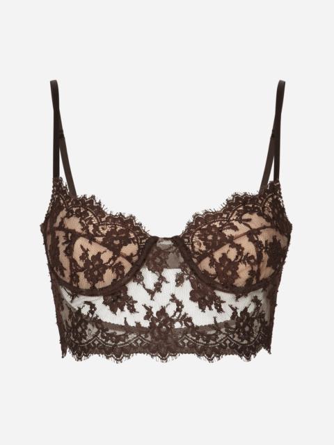 Lace lingerie top