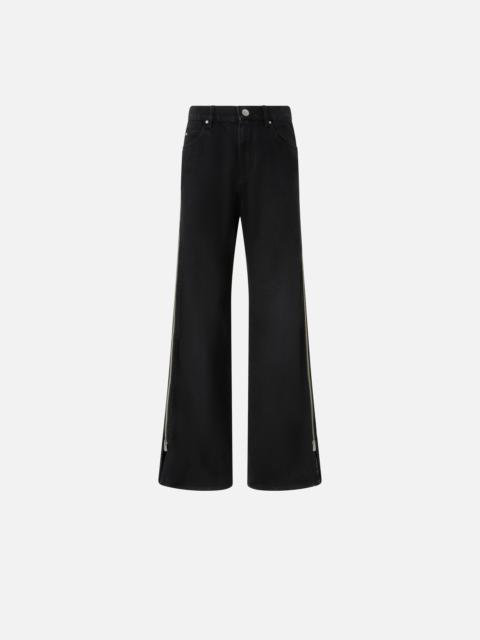 WIDE-LEG JEANS WITH SIDE ZIPS