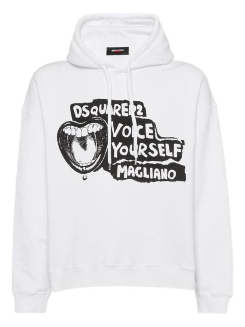 x Magliano slogan-print hoodie