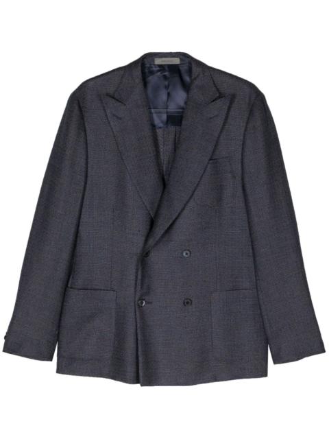 peak-lapels double-breasted blazer