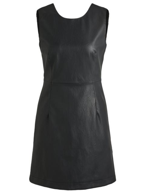 SHIFT DRESS IN SOFT FAUX LEATHER