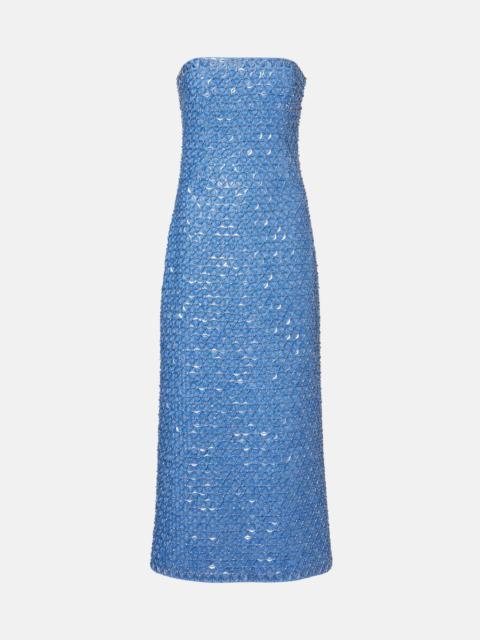 Vanessa embellished bustier gown