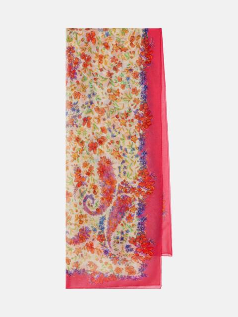 Paisley silk scarf