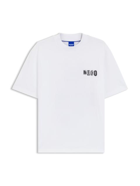 COTTON T-SHIRT WITH LOGO ARTWORK