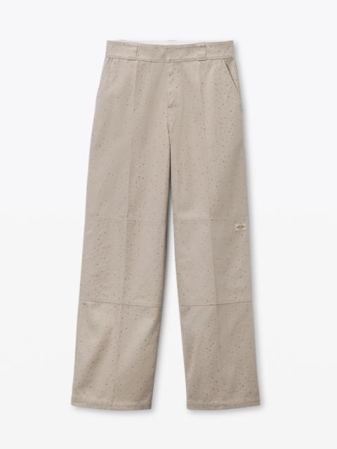 Crystal Hotfix Workwear-Inspired Pants