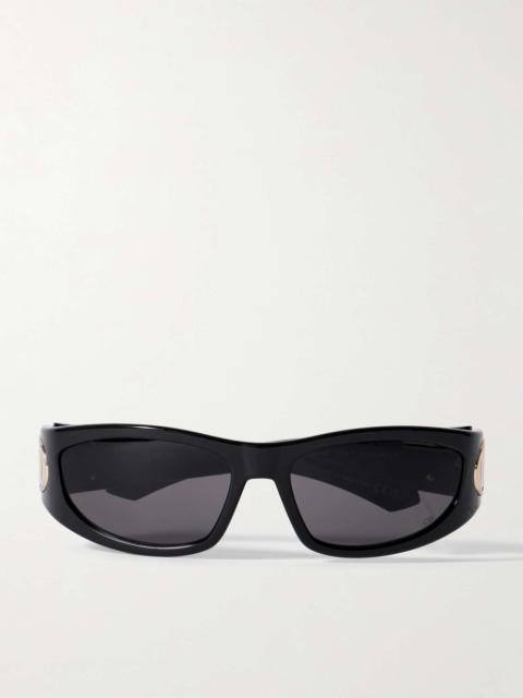VeryDior S3I D-frame acetate sunglasses Black