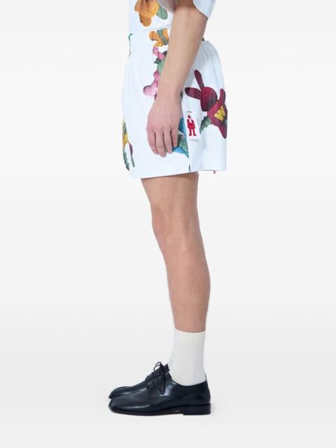 teddy bear-print shorts