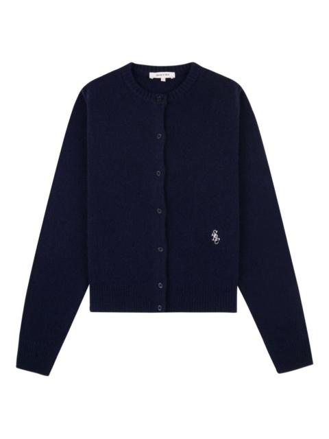 embroidered cardigan