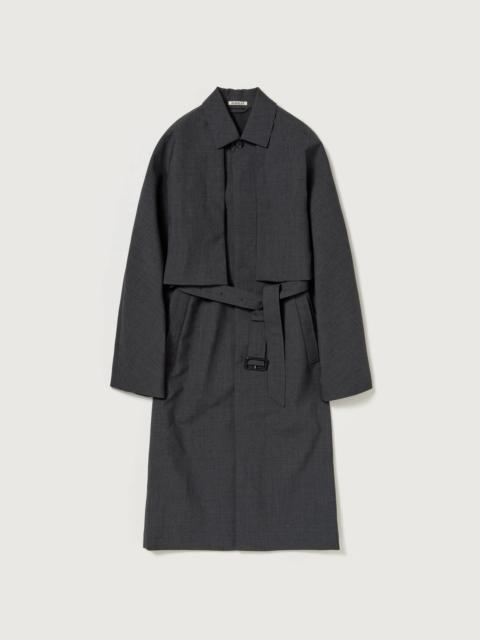 BONDED TROPICAL WOOL LAYERED SOUTIEN COLLAR COAT
