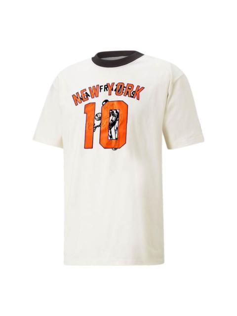 PUMA x Rhuigi Graphic Tee 'White Orange' 539505-65