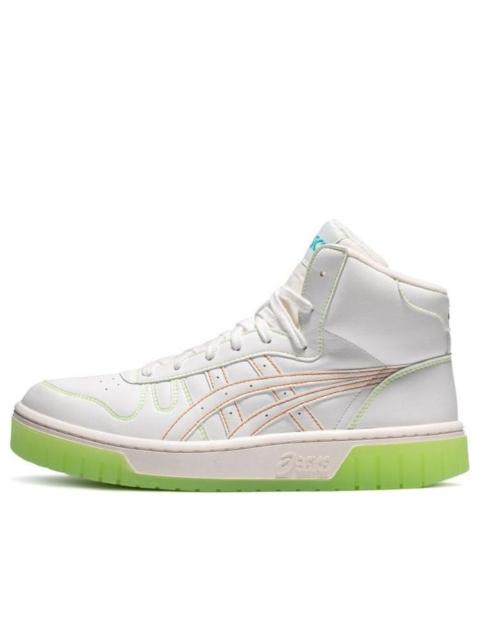 ASICS Unisex Court Mz-Hi High-top Sneakers White/Green 1203A177-100