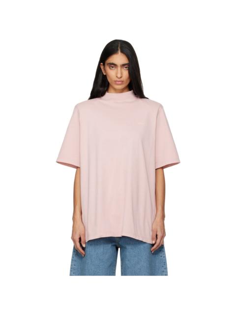 Pink Padded Shoulder T-shirt