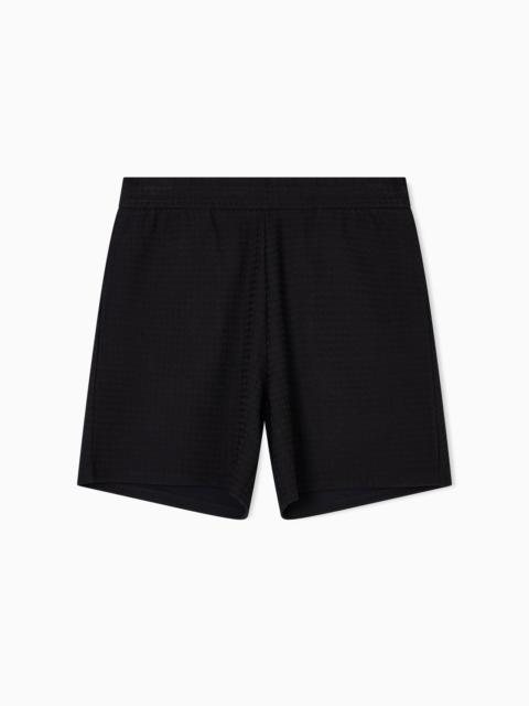 ASV LYOCELL-BLEND JACQUARD JERSEY BERMUDA SHORTS