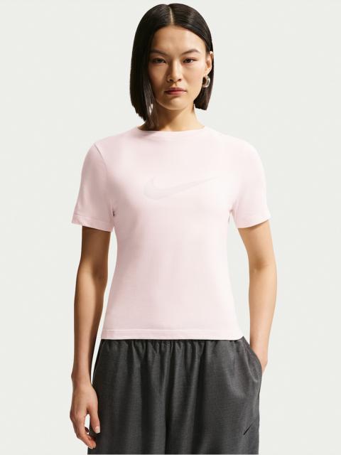 Nike Sportswear Women's Slim Short-Sleeve Burnout Logo Top