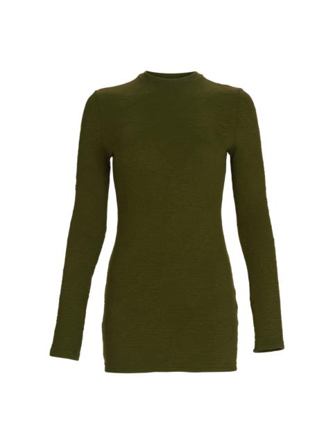Gen Jacquard-Knit Top green
