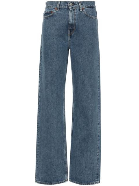 high-rise wide-leg jeans