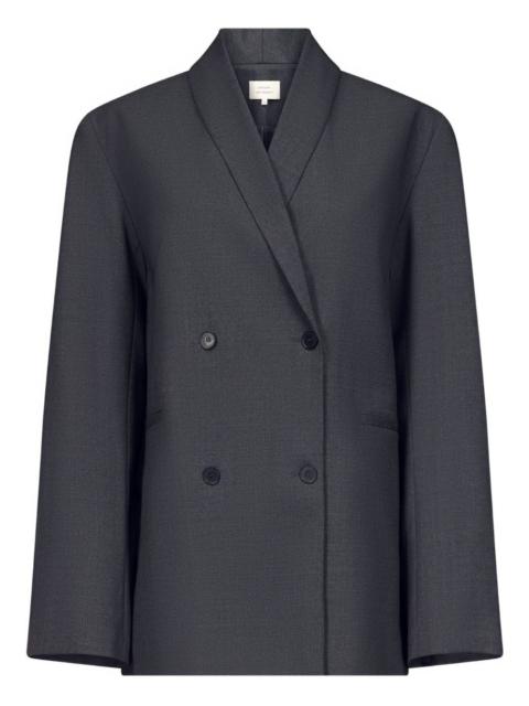 double-breasted shawl-collar blazer